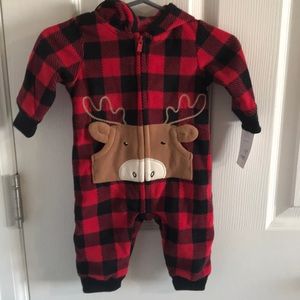 Carters New Hooded Moose Fleece outfit
